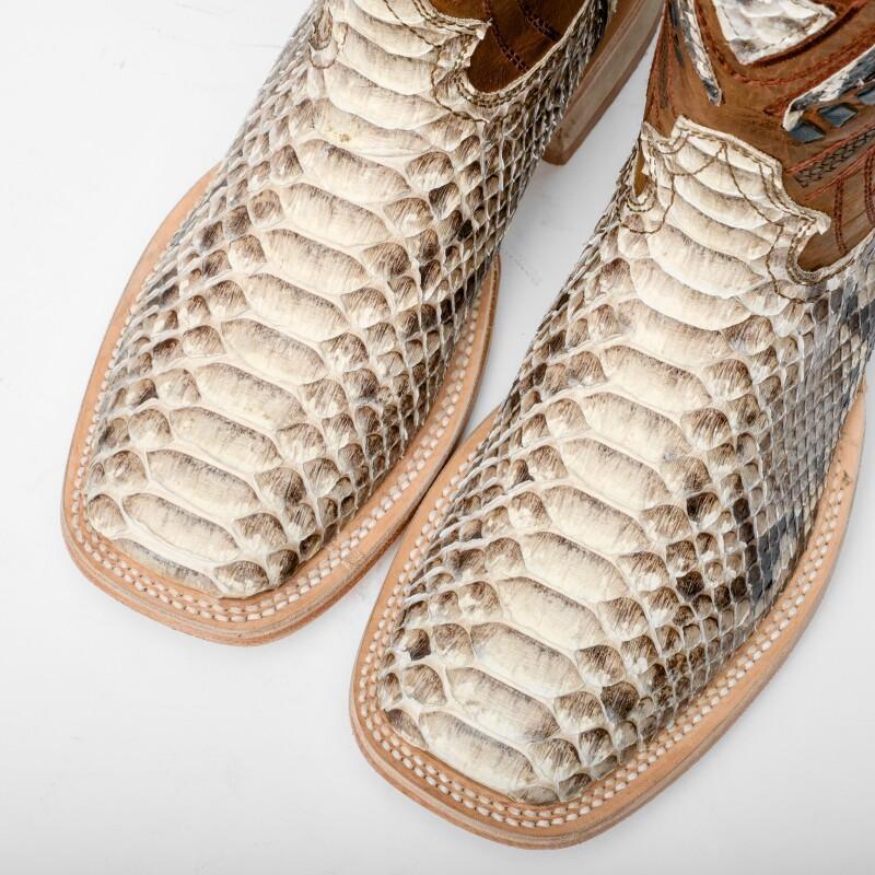 Genuine Python Boots - Square Toe