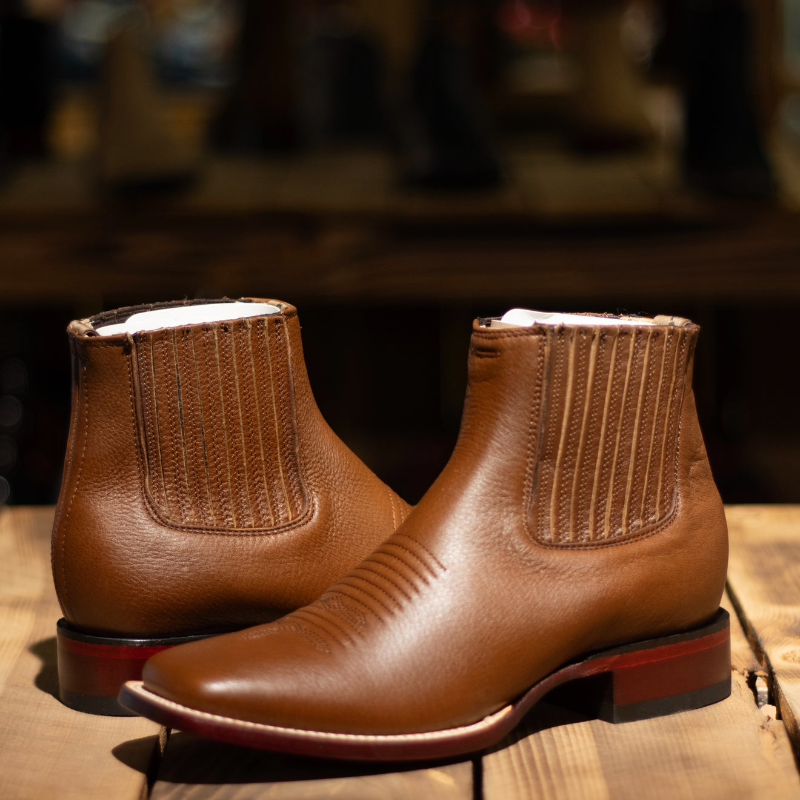 Honey-colored Ankle Boots