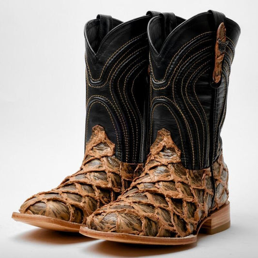 Light Brown Rustic Jumbo Pirarucu Boots