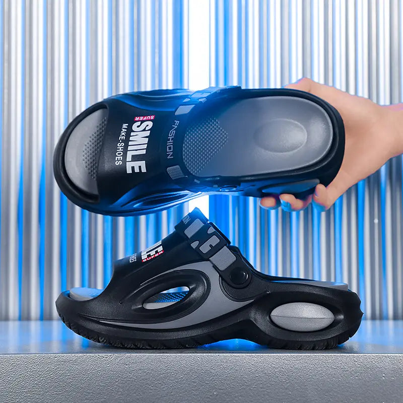 Men's Sports Sandals Summer Wear Thick Sole Soft Non-Slip Durable Outdoor Waterproof Beach Shoes