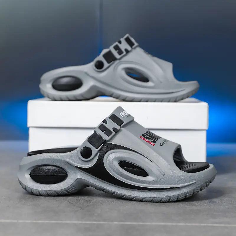 Men's Sports Sandals Summer Wear Thick Sole Soft Non-Slip Durable Outdoor Waterproof Beach Shoes