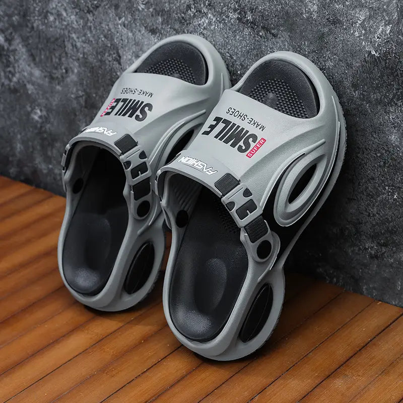 Men's Sports Sandals Summer Wear Thick Sole Soft Non-Slip Durable Outdoor Waterproof Beach Shoes