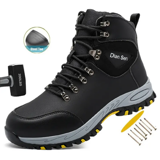 Advanced Safety Toe Work Boots For Men - Indestructible, Slip-Resistant & Puncture Proof
