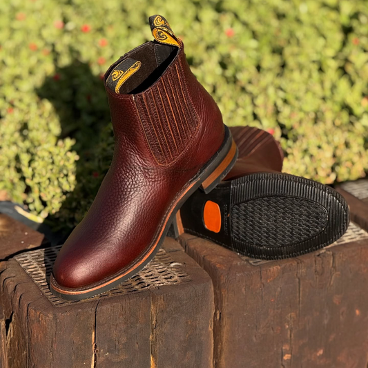 Anti-Scratch Oval Shevron Design Boots