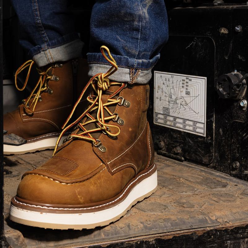 Magnolia Sided Zip Soft Toe Wedge Work Boots