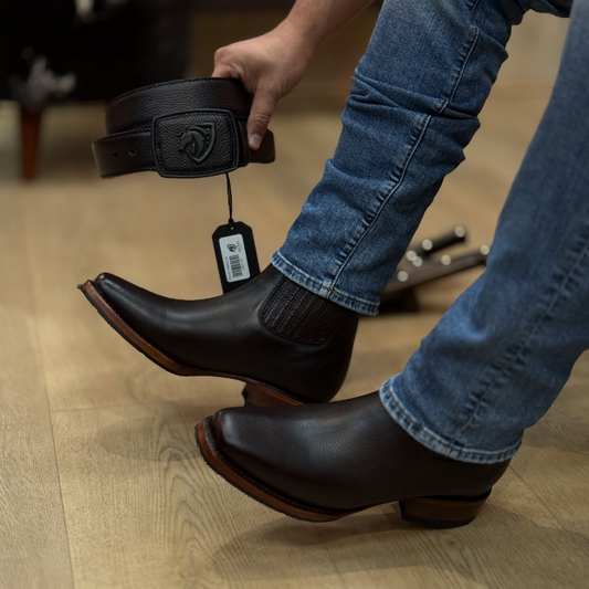 Nebraska Coffee Leather Boots