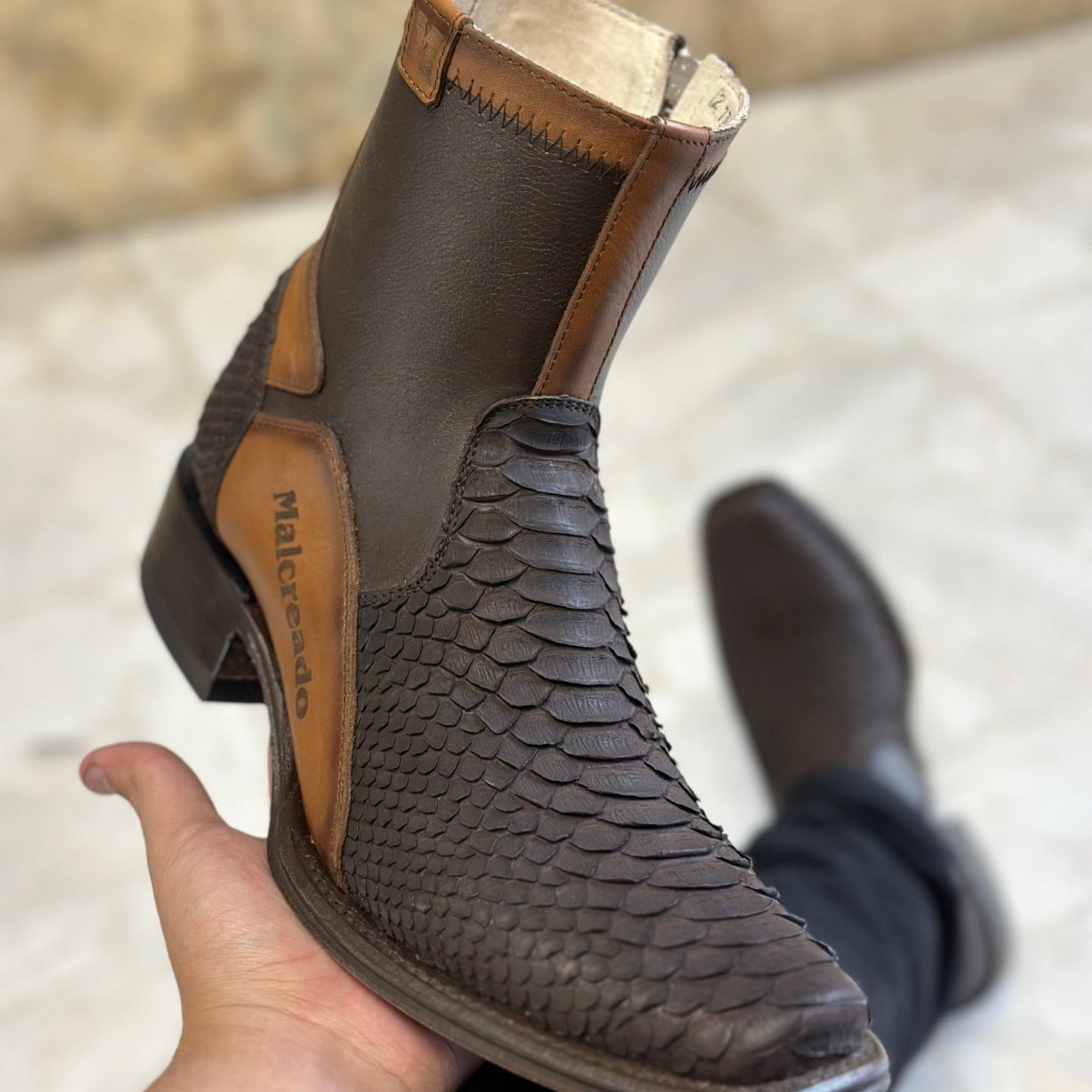 Python Ranch Cowboy Boots