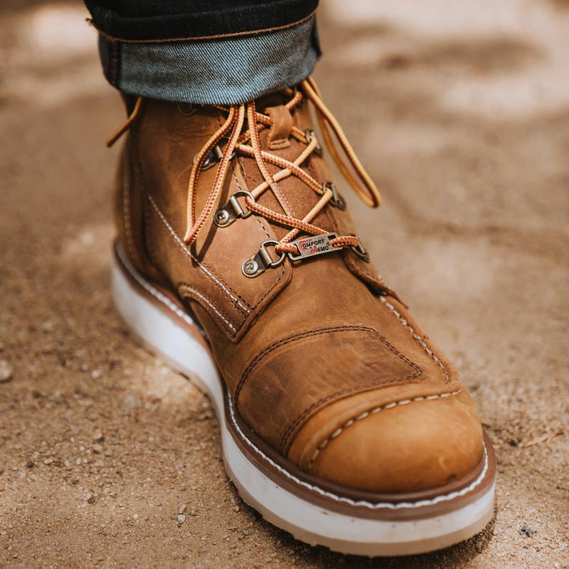 Magnolia Sided Zip Soft Toe Wedge Work Boots
