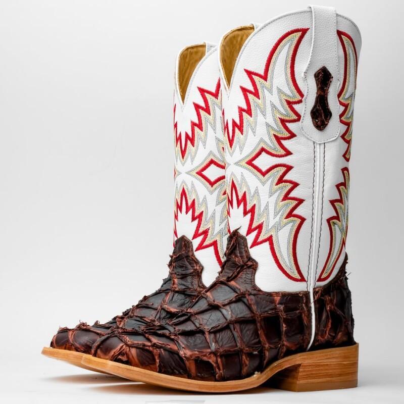 Rustic Brown Pirarucu Boots