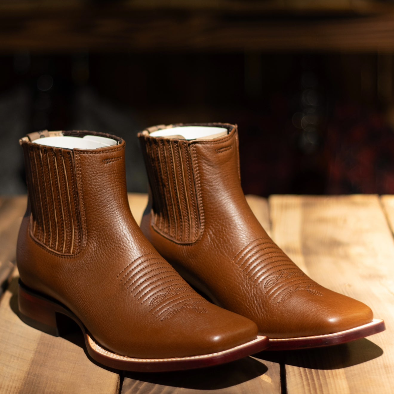 Honey-colored Ankle Boots