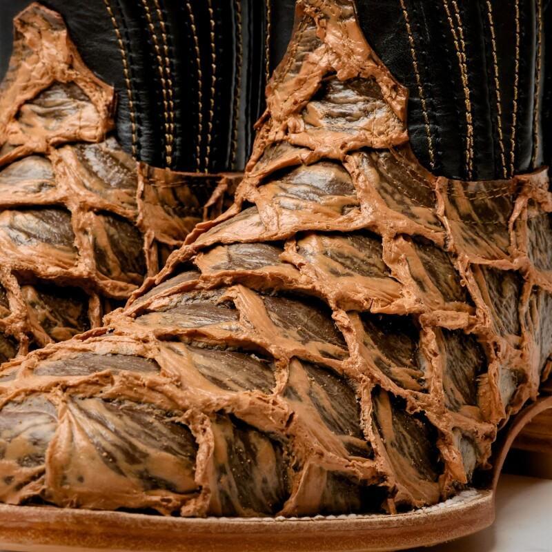 Light Brown Rustic Jumbo Pirarucu Boots