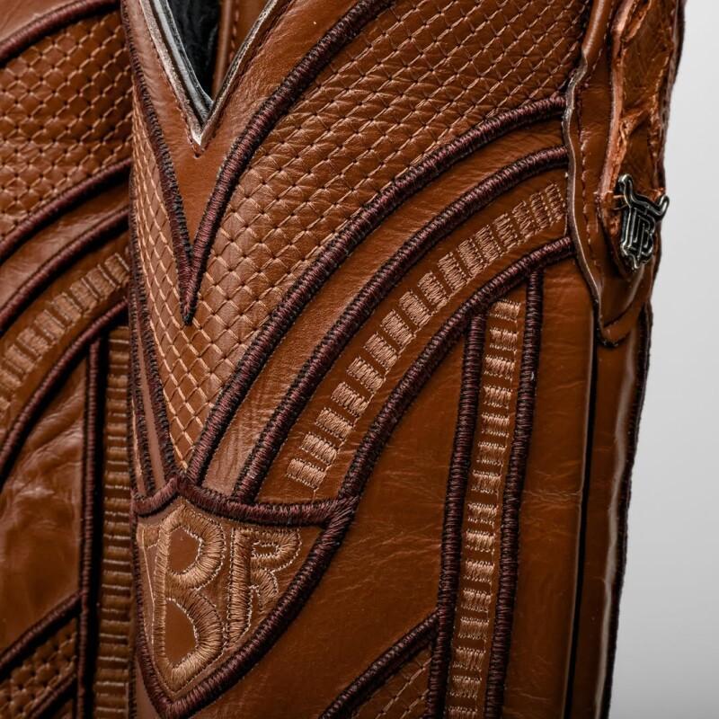 Matte Tan Jumbo Python Boots