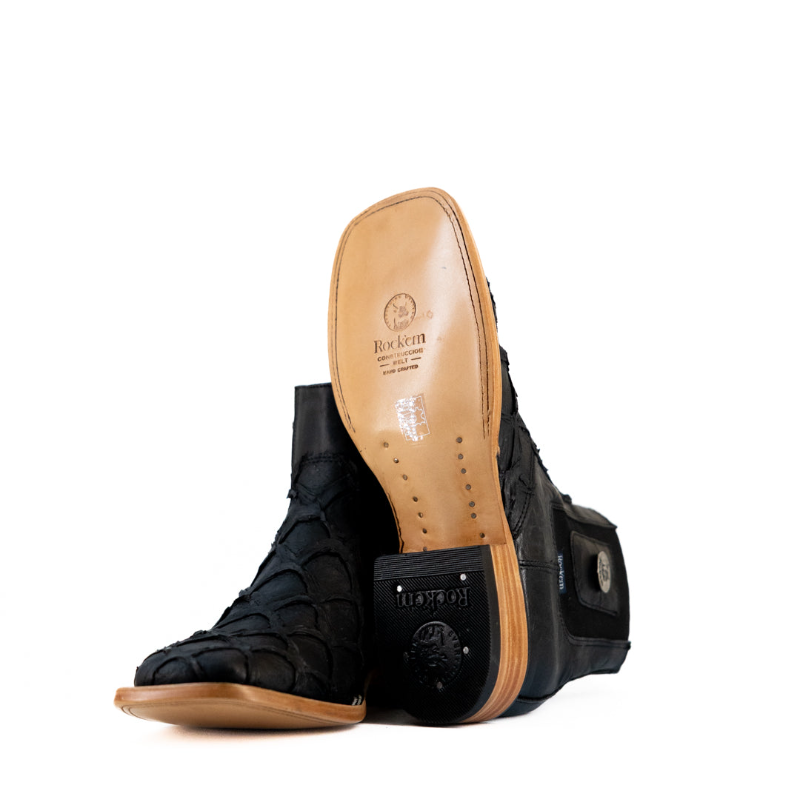 Clon Pirarusu Matte Square Toe Ankle Boot