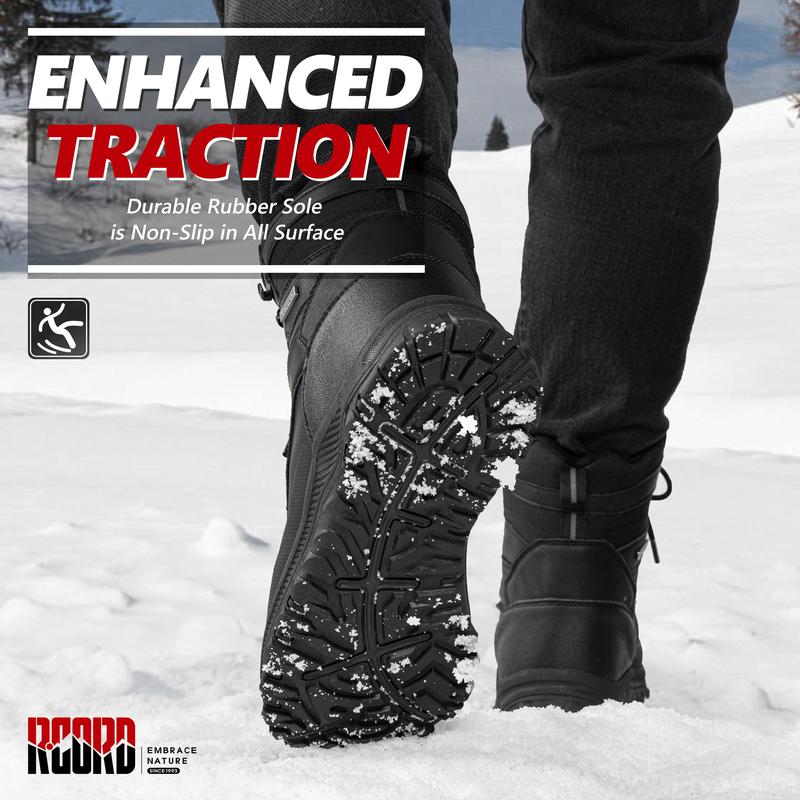 Men's Snow Boots Waterproof Insulated Mountaineering Shoes