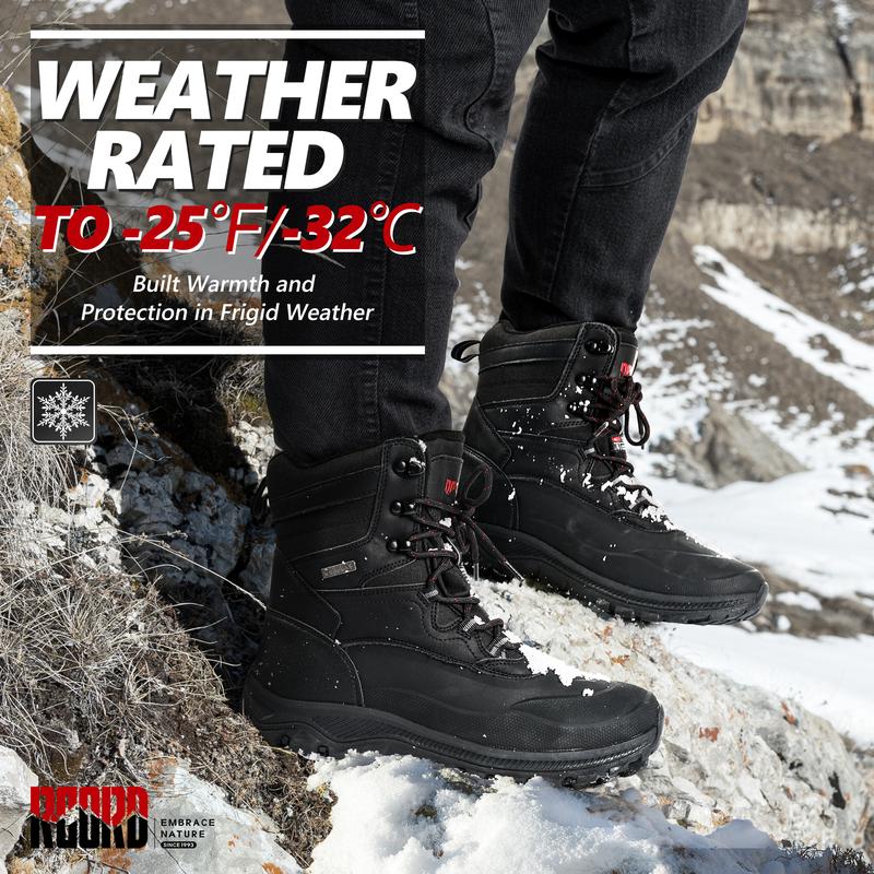 Men's Snow Boots Waterproof Insulated Mountaineering Shoes