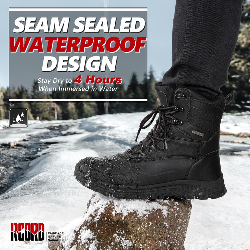Men's Snow Boots Waterproof Insulated Mountaineering Shoes