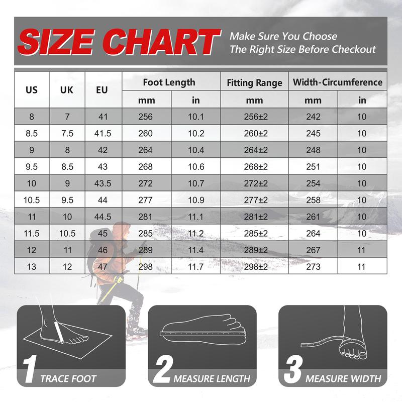 Men's Snow Boots Waterproof Insulated Mountaineering Shoes