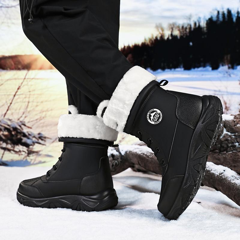Men's Winter Internal Fleece Lined Snow Boots