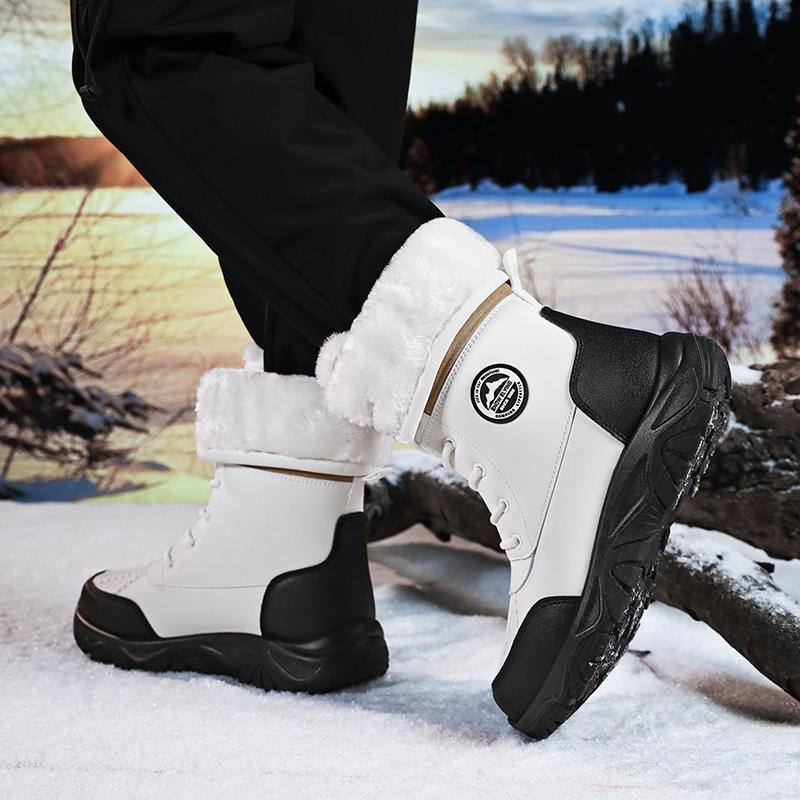 Men's Winter Internal Fleece Lined Snow Boots