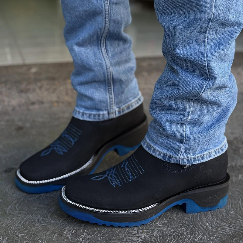 Stitches Blue Sole Cowboy Boots