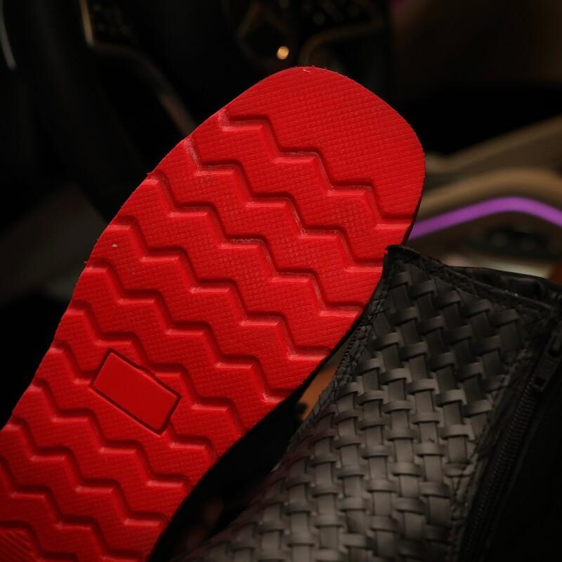 Black Basketweave Cowboy Boots