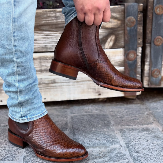 Luchesse Cinnamon Python Boots