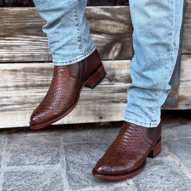 Luchesse Cinnamon Python Boots